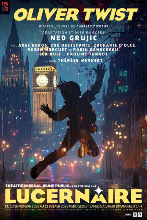 Oliver Twist au théatre du lucernaire à Paris