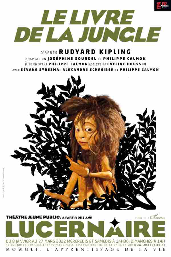 the play The Jungle Book at the Lucernaire theater in Paris