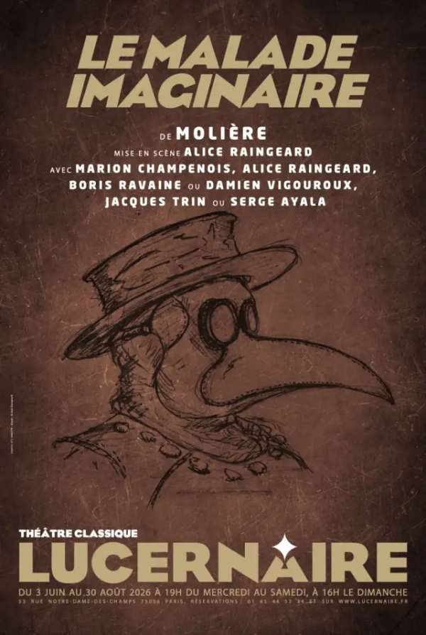 Le malade imaginaire au théâtre du Lucernaire cet été