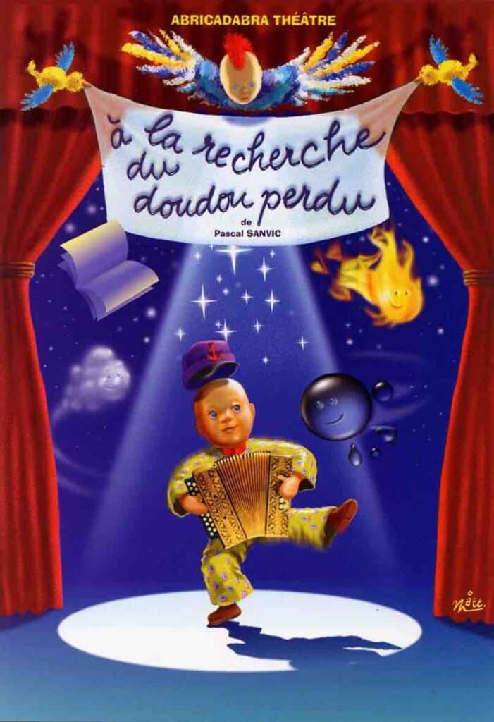 la piece de théâtre pour les petits A la recherche du doudou perdu