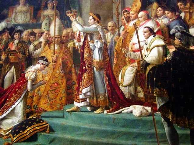 the coronation of Napoleon at the Louvre Museum