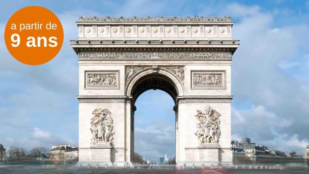 visite pour les enfants et les ados à l'Arc de Triomphe