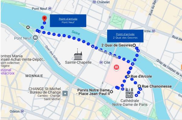 Les légendes noires de Paris, parcours de la visite