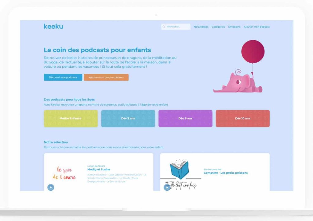 plateforme de podcasts pour enfants