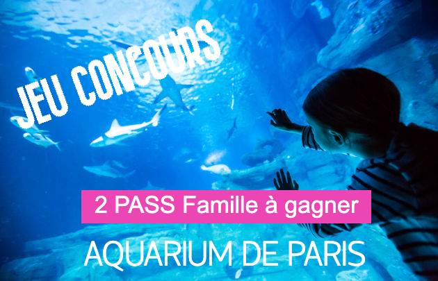 des entrées à gagner pour l'Aquarium de Paris
