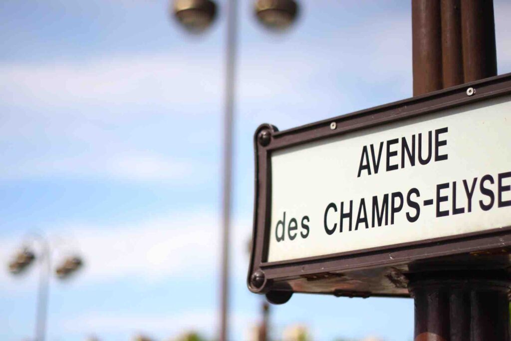 Champs Elysees pedestrians