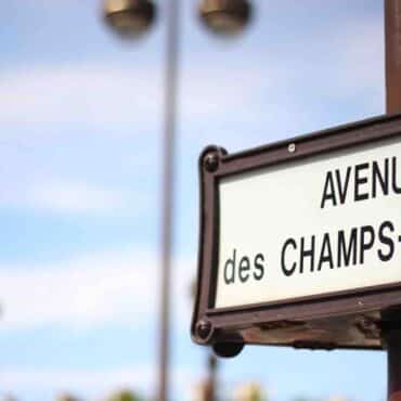 Champs Elysees pedestrians