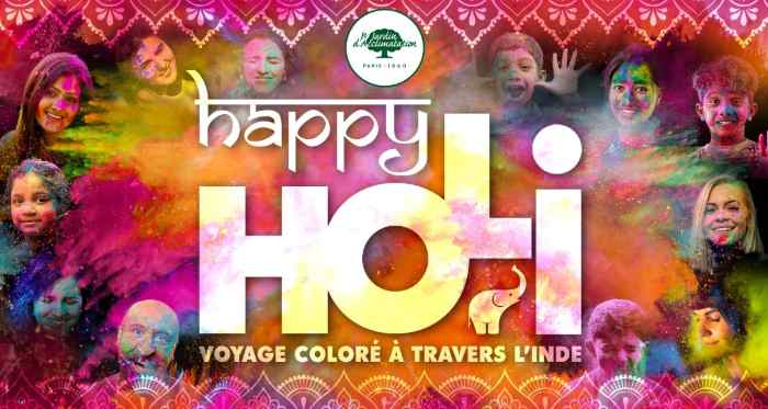 Happy Holi, the Indian festival at the Jardin d'Acclimatation