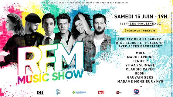 RFM music show concert gratuit