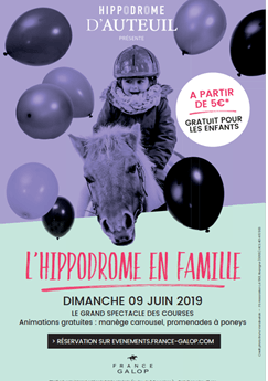 hippodrome en Famille, gratuit pour les enfants