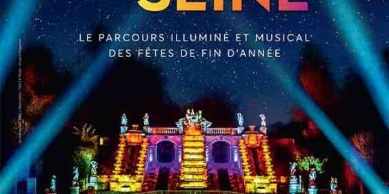lights in the seine at the Saint-Cloud domain