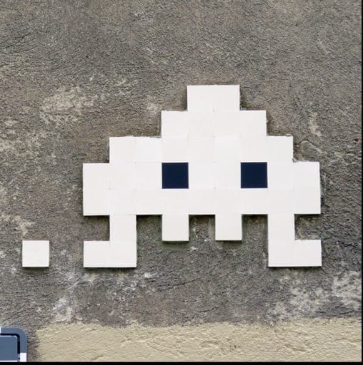 the little monster of Franck Slama's Space Invaders
