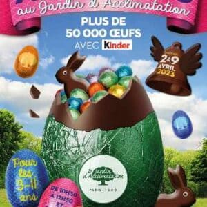 chasse aux oeufs de paque au jardin d'acclimatation