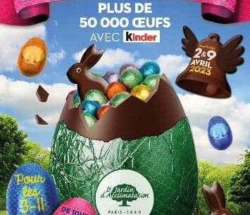 Easter egg hunt at the Jardin d'Acclimatation