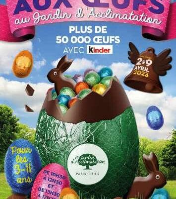 chasse aux oeufs de paque au jardin d'acclimatation