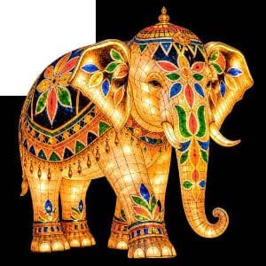 elephant des nuits indiennes au jardin acclimatation