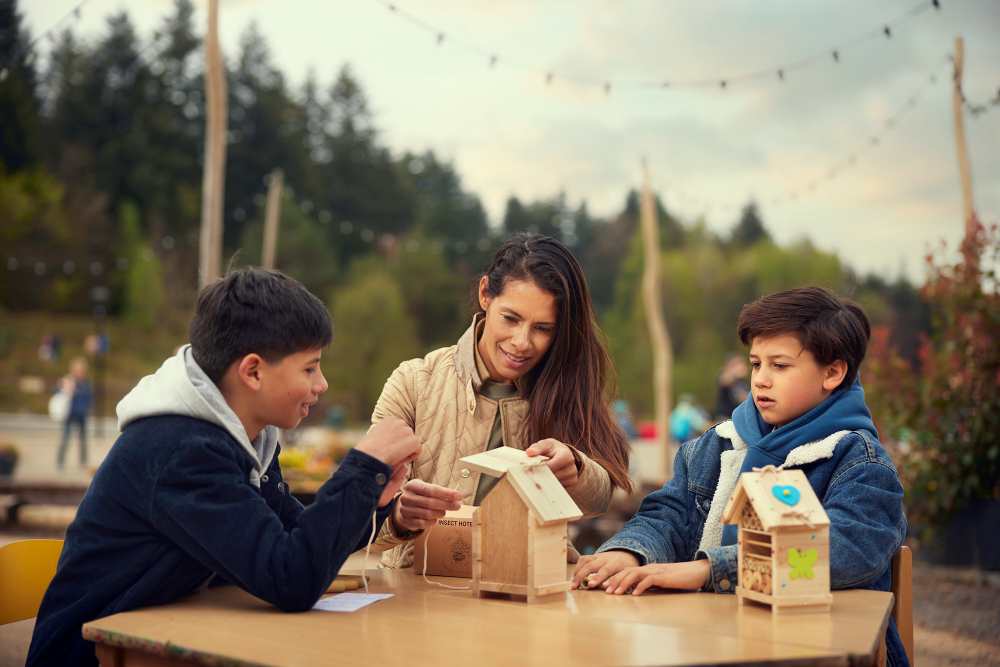 insect house workshop at Center Parcs