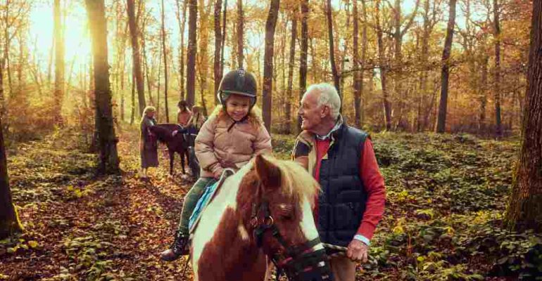 balade en poney à Center Parc
