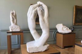 Rodin's sculpture "the hands" at the Rodin museum