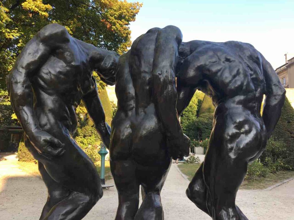 the garden of the Rodin Museum