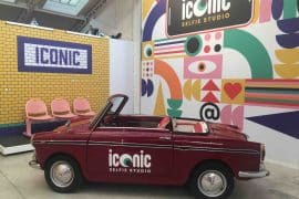 la voiture de Iconic Selfie Studio