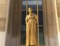 statue on the esplanade of the Trocadero