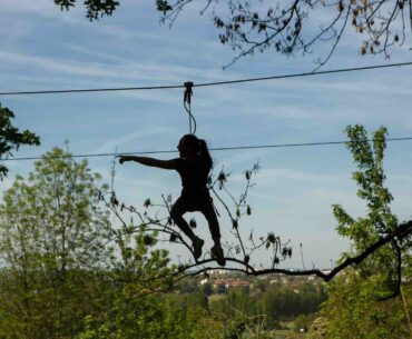 un accrobranche en famille