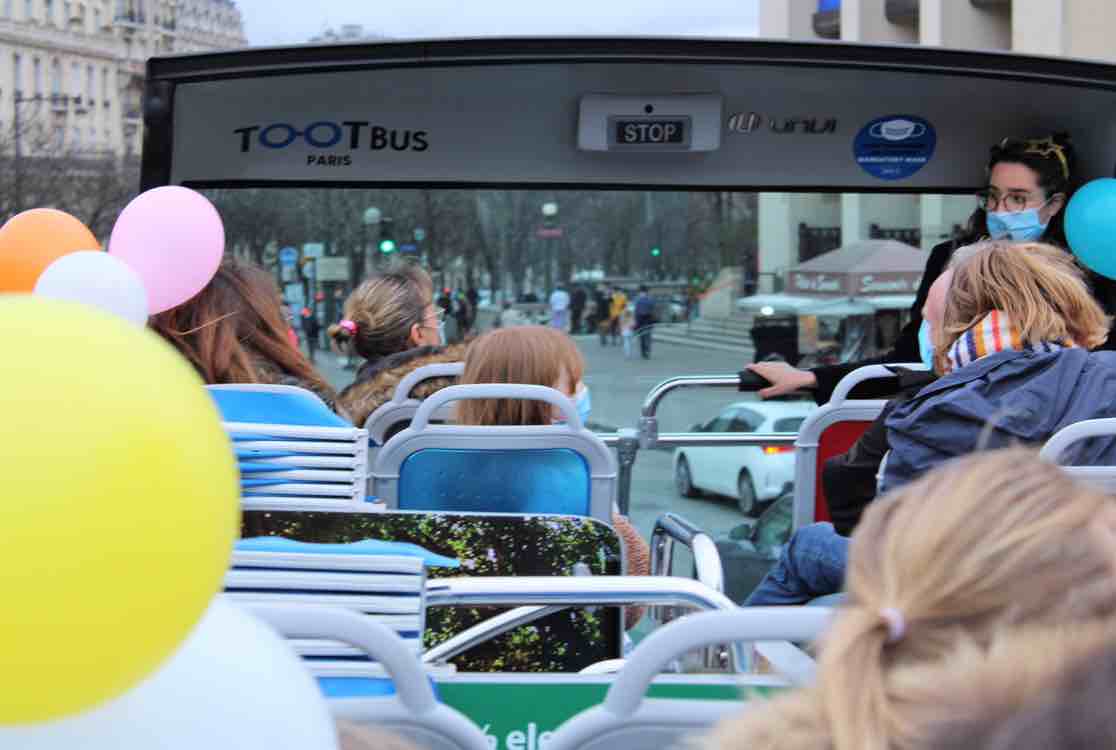balade en bus panoramique pour les enfants de 5 à 11 ans