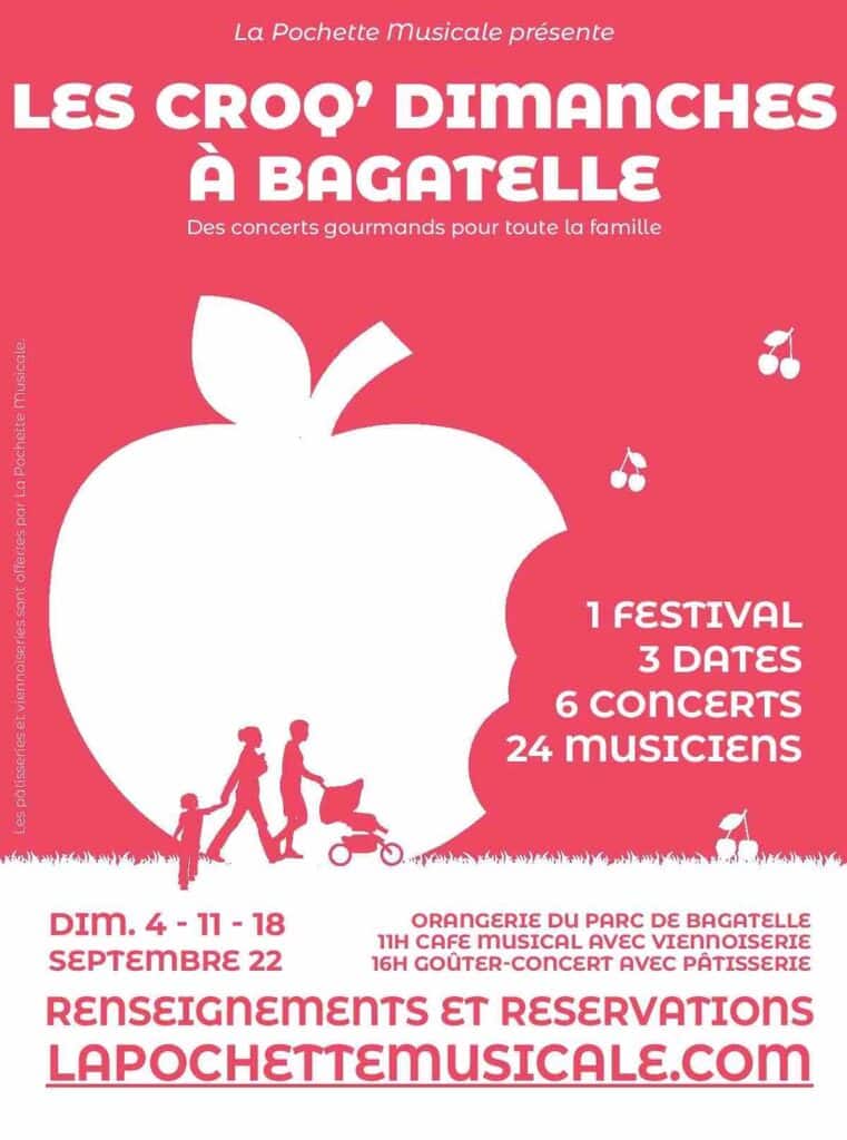 concerts classiques les croq'dimanches à bagatelle