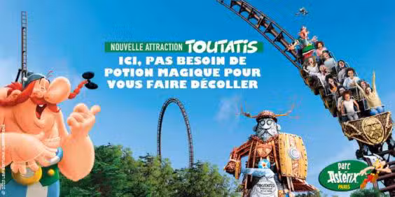 L’attraction TOUTATIS au Parc Astérix