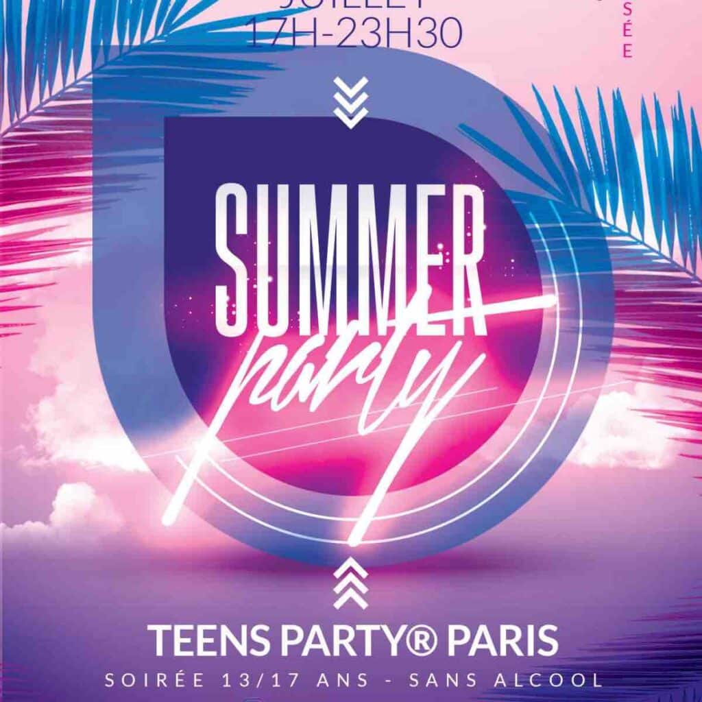 teens party in a club for teens