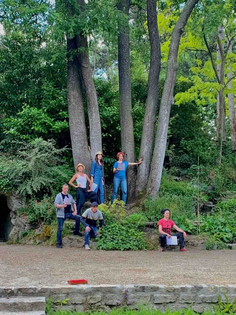 le théâtre de verdure bois de Boulogne