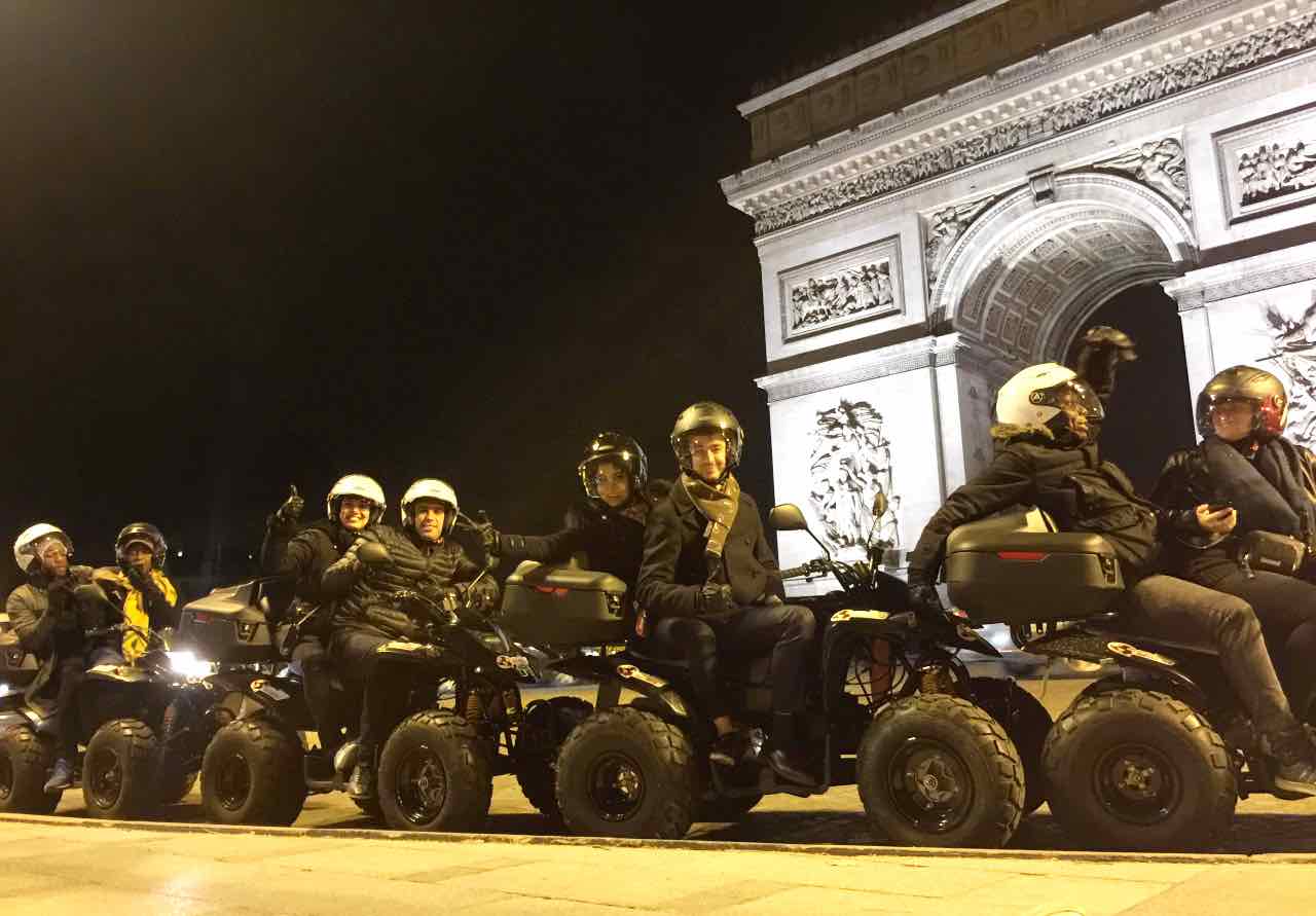 balade insolite en quad dans Paris